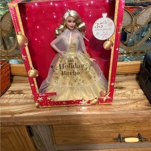 Barbie Holiday Doll in Gold Gown